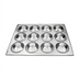 Thumbnail image #1 for Omcan USA 12-Cup Aluminum Muffin Pan, 14 x 10-3/4 Inches
