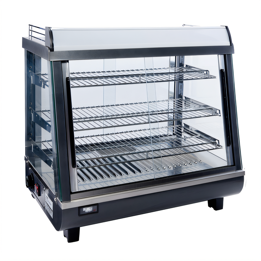 Product image #1 for Winco 26-1/2 Inch Countertop Heated Display Merchandiser with 3 Adjustable Shelves