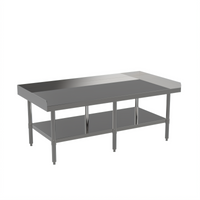Mixrite Stainless Steel Equipment Stand with Adjustable Undershelf, 48-1/4