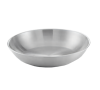 American Metalcraft 118 oz Round Stainless Steel Seafood Tray with Smooth Rolled Edge