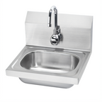 Thumbnail image #1 for Krowne HS-11 Wall-Mounted Stainless Steel Hand Sink with Electronic Gooseneck Faucet and Mounting Bracket