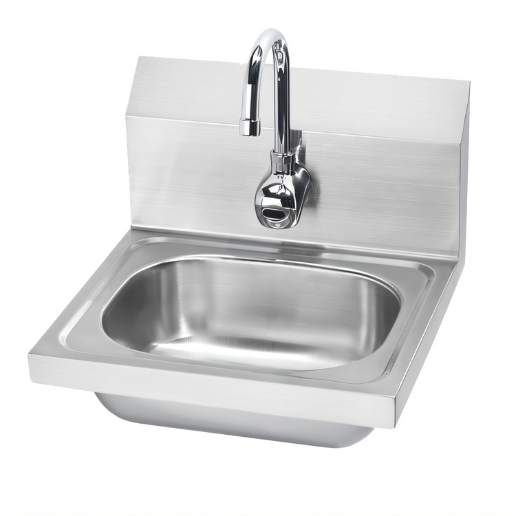 Product image #1 for Krowne Wall-Mounted Stainless Steel Hand Sink with Electronic Gooseneck Faucet