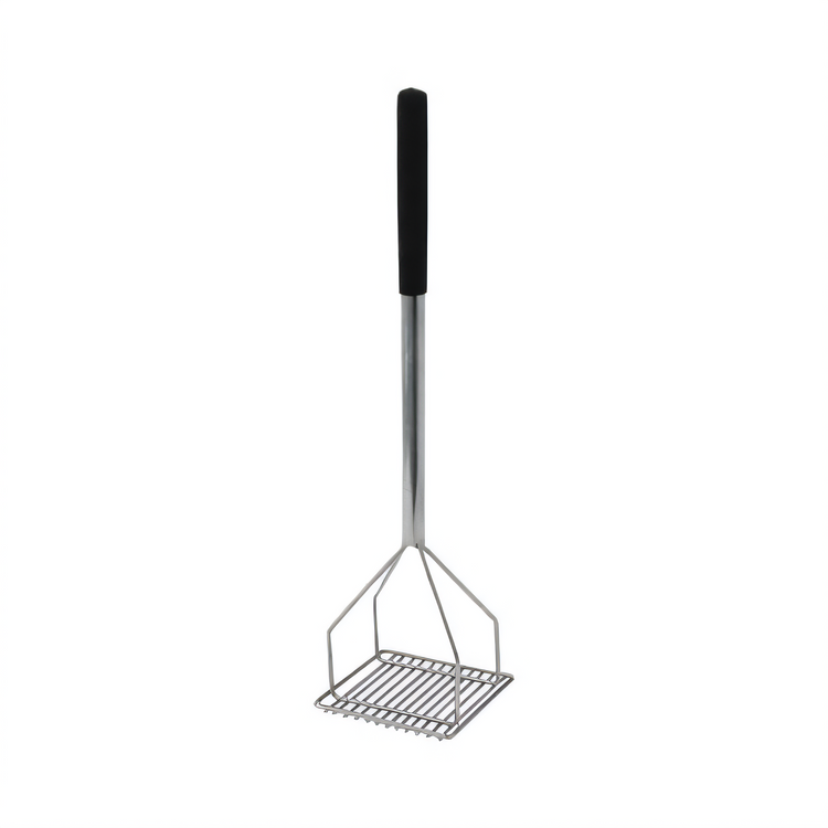 Product image #1 for Winco 5-1/4-Inch Square Potato Masher with 24-Inch Chrome-Plated Handle and Nickel-Plated Head