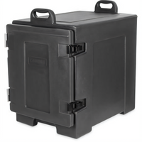 Cateraide Insulated Front-Load Food Pan Carrier, 5-Pan Capacity, Red