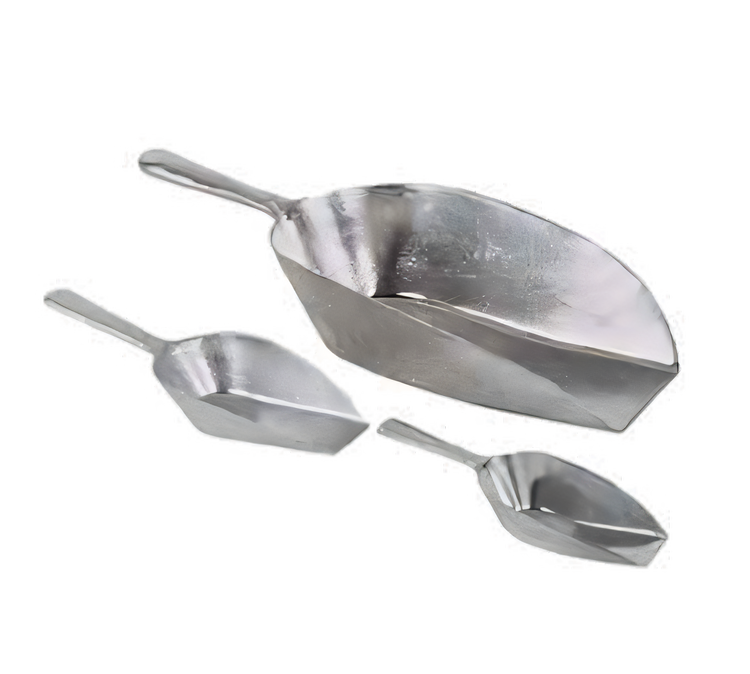 Product image #1 for 7 oz Flat-Bottom Cast Aluminum Utility Scoop