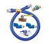 Thumbnail image #1 for Dormont Blue Hose 1-1/4 Inch ID x 36 Inch Deluxe Moveable Gas Connector Kit