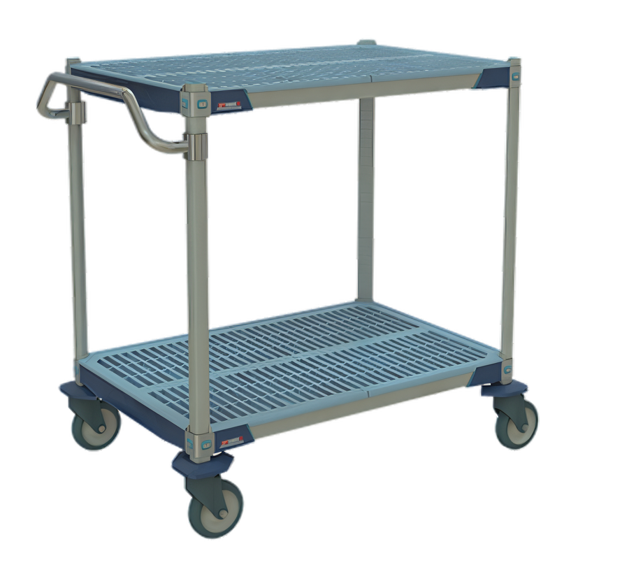 Product image #1 for MetroMax i Mobile 2-Shelf Polymer Utility Cart, 36 x 24 Inch, Open Base