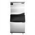 Thumbnail image #1 for Maxx Ice Intelligent Series 30-Inch Air-Cooled Stainless Steel Modular Ice Machine with 470 lb Storage Bin, Full Dice Cube, 521 lb/24 Hr