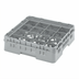 Thumbnail image #2 for Cambro Camrack Full Size 16-Compartment Glass Rack with Soft Gray Extender