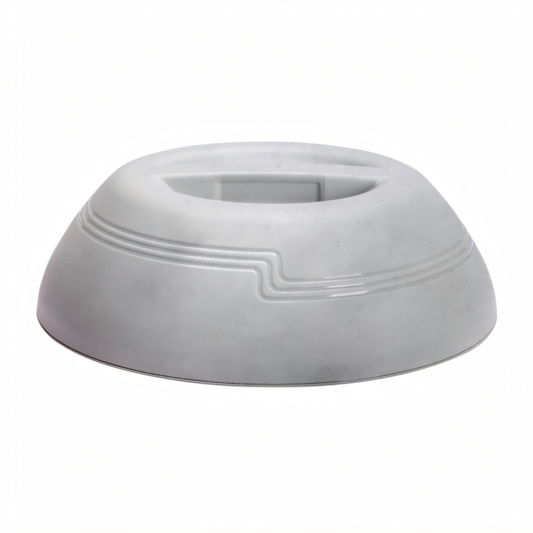 Product image #2 for Cambro Shoreline Collection Insulated Dome Cover for 9-Inch Plate, Speckled Gray
