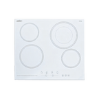 Thumbnail image #1 for Summit Commercial CR4B23T6W Commercial 4-Burner Electric Radiant Cooktop, Built-In, White Ceramic Glass, Digital Touch Controls, 220V