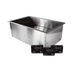 Thumbnail image #1 for CookTek SinAqua Rectangular Drop-In Induction Hot Food Dry Well, 4-Inch Deep, 6-Sensor