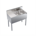 Thumbnail image #1 for Krowne Royal Series 36-Inch Two-Compartment Underbar Sink Unit with Left Drainboard and Swing-Spout Faucet