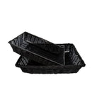 Thumbnail image #1 for Omcan USA 31426 Deli Basket, 19-1/2 x 15-1/2 x 4 in Deep, Black Weave Pattern