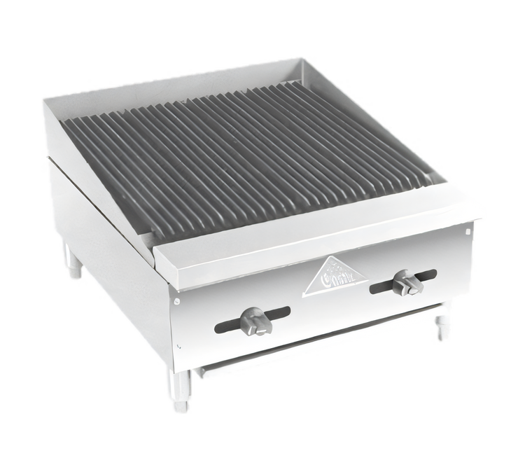 Product image #1 for Comstock-Castle Countertop Gas Lava Rock Char-Broiler with Cast Iron Grates, 18-Inch Wide
