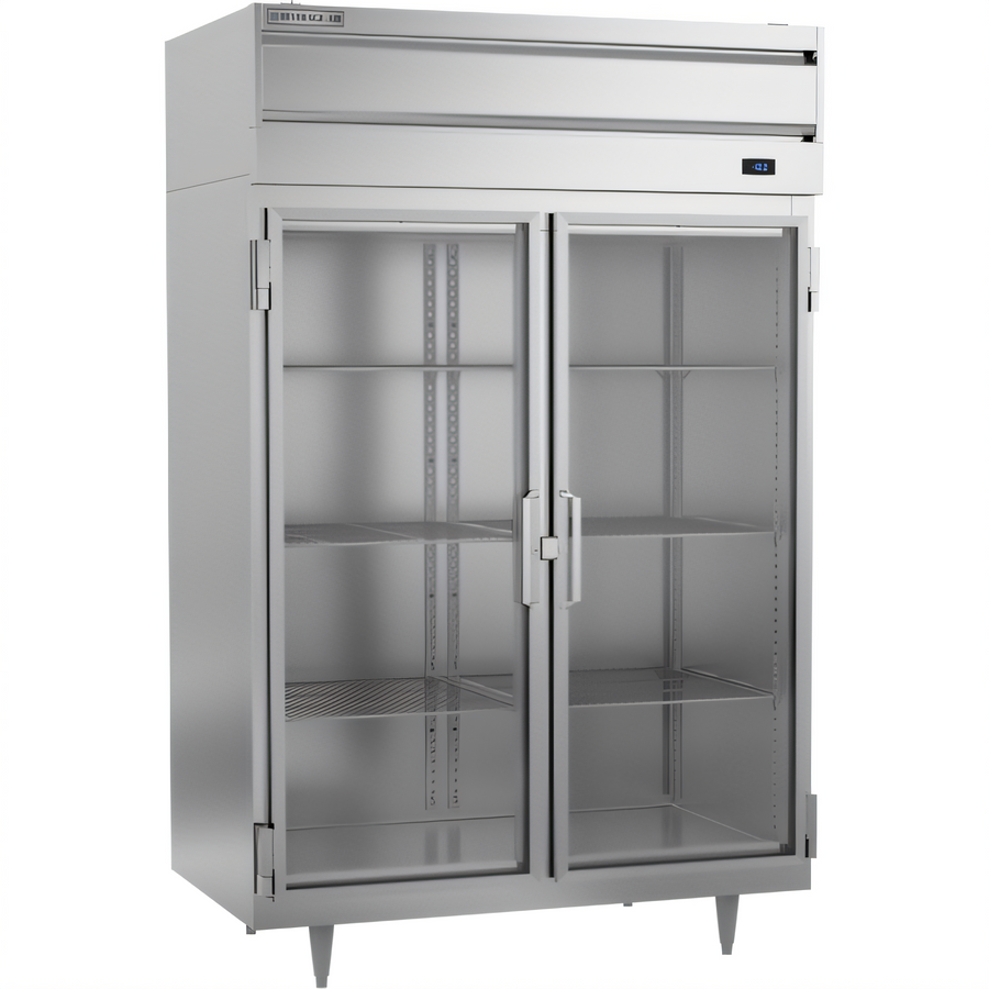 Product image #1 for Beverage-Air P Series Two-Section Top-Mount Glass Door Reach-In Freezer, 44.57 Cu. Ft.
