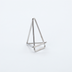 Thumbnail image #1 for American Metalcraft Geometric Metal Tabletop Menu Card Holder, 2 Inch High, Silver