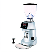 Fiorenzato Electronic On-Demand Commercial Espresso Grinder with 64mm Hardened Steel Burrs and 3.3 lb. Hopper