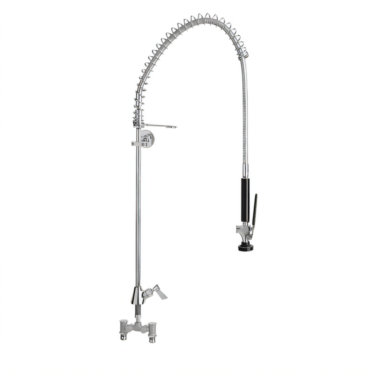Product image #1 for Fisher Single-Hole Deck-Mounted Spring Style Pre-Rinse Assembly with Ultra-Spray/PLUS Valve and Wall Bracket