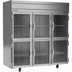 Thumbnail image #1 for Beverage-Air Horizon Series Three-Section Half-Glass Reach-In Freezer, 69.1 Cu. Ft., Top-Mounted Self-Contained