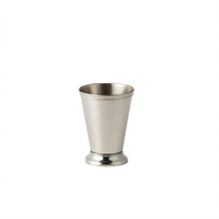 American Metalcraft Classic Beaded 12 oz. Mirrored Stainless Steel Mint Julep Cup