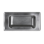 Thumbnail image #1 for BK Resources BKSSRPD Recessed Stainless Steel Sliding Door Pull for Work Tables Case of 100