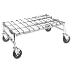 Thumbnail image #1 for Metro Super Erecta MHP33S Mobile Stainless Steel Wire Dunnage Rack, 36 x 18 Inch, 800 lb Capacity, Casters