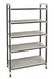 Thumbnail image #1 for Cambro Camshelving Elements XTRA High Density Top Rail Stationary Starter Unit, 18 x 48 x 81, 5-Tier, Speckled Gray