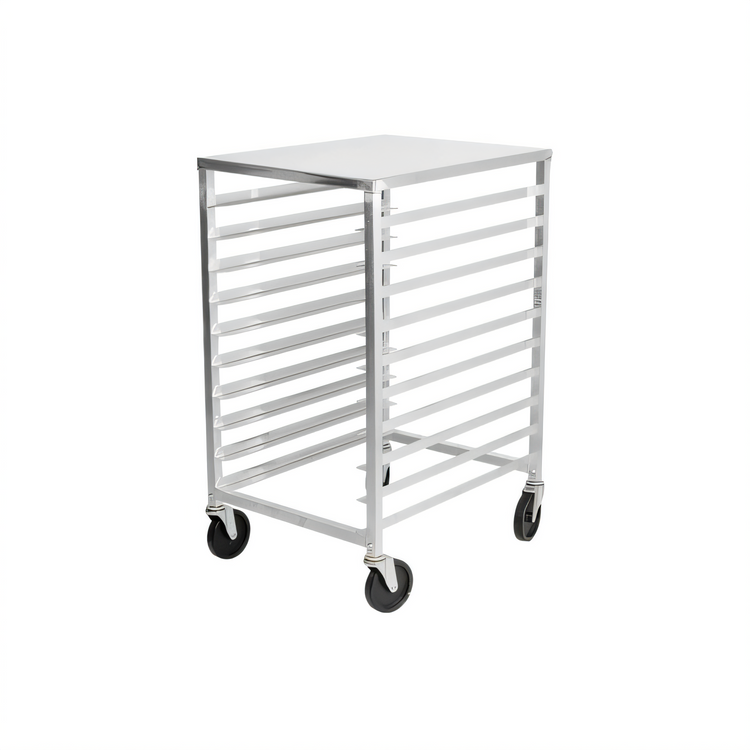 Product image #1 for Sapphire Half-Height Solid Top 10-Tier End-Load Welded Aluminum Sheet Pan Rack with Casters
