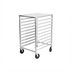 Thumbnail image #1 for Sapphire Half-Height Solid Top 10-Tier End-Load Welded Aluminum Sheet Pan Rack with Casters