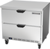 Thumbnail image #1 for Beverage-Air 36-Inch One-Section 2-Drawer Worktop Freezer, 8.7 Cu. Ft., Flat Top, Self-Contained Rear-Mounted Refrigeration