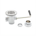 Thumbnail image #1 for T&S Brass B-3950-XS Rotary Waste Valve with Short Twist Handle, 3-1/2 Inch Sink Opening, 2 Inch NPT Male Outlet