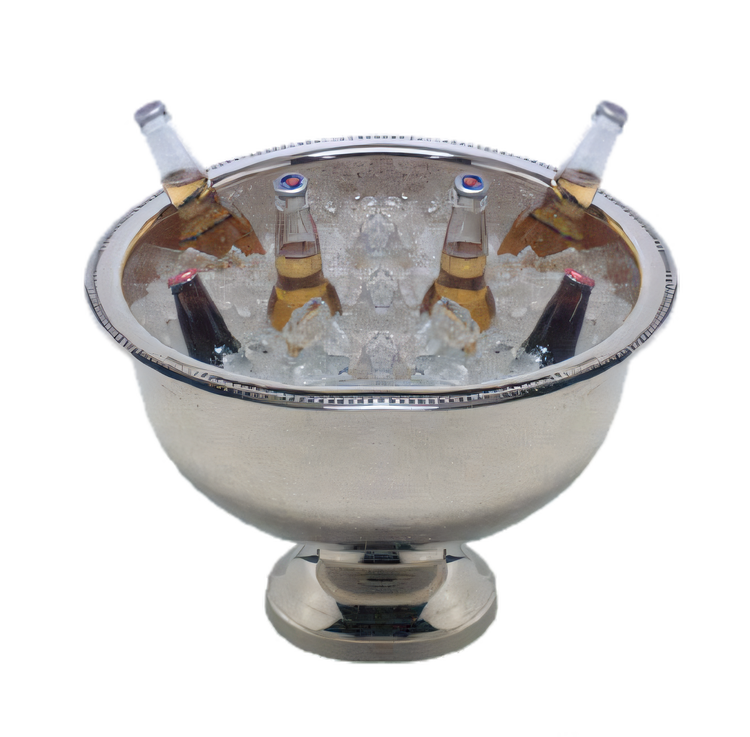 Product image #1 for American Metalcraft Hammered Stainless Steel Punch Bowl, 13 Qt, 18-1/2 Inch Diameter x 12 Inch High