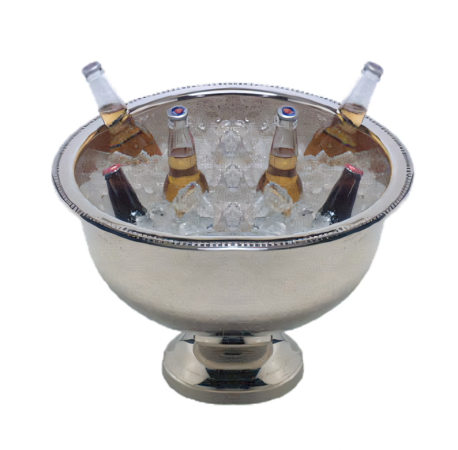 Product image #1 for American Metalcraft Hammered Stainless Steel Punch Bowl, 13 Qt, 18-1/2 Inch Diameter x 12 Inch High