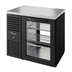 Thumbnail image #1 for True Premier Bar 36-Inch Pass-Thru One-Section Back Bar Cooler with 2 Locking Glass Doors and Stainless Steel Top
