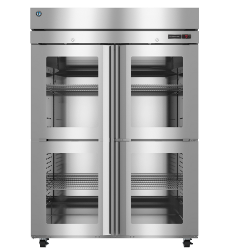 Product image #1 for Hoshizaki Steelheart HC2A-HGE Two-Section Heated Holding Cabinet with Half Glass Doors, 49.5 Cu. Ft.