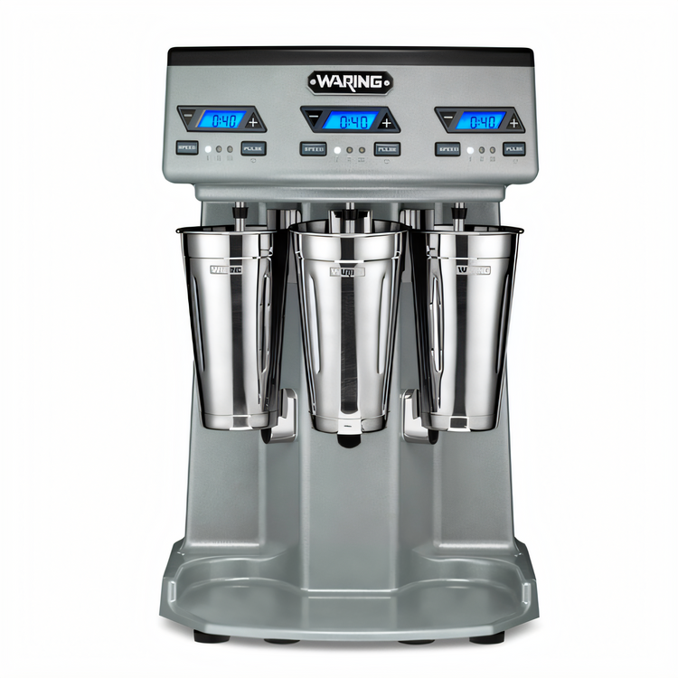 Product image #1 for Waring Commercial Heavy-Duty Triple Spindle Countertop Drink Mixer with 3 Independent 1 HP Motors
