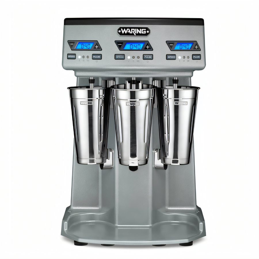 Product image #1 for Waring Commercial Heavy-Duty Triple Spindle Countertop Drink Mixer with 3 Independent 1 HP Motors