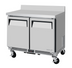 Thumbnail image #1 for Turbo Air M3 34-Inch Shallow Depth Worktop Refrigerator with Backsplash, 4.27 Cu. Ft.