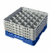 Thumbnail image #2 for Cambro Camrack® Full Size 30-Compartment Glass Rack with 4 Soft Gray Extenders, Blue