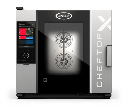 Product image #1 for UNOX CHEFTOP-X Full Size Gas Combi Oven, 6-Pan Capacity, Natural Gas/Propane, Left-Hinged Door