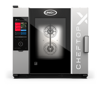 UNOX CHEFTOP-X Full Size Gas Combi Oven, 6-Pan Capacity, Natural Gas/Propane, Left-Hinged Door