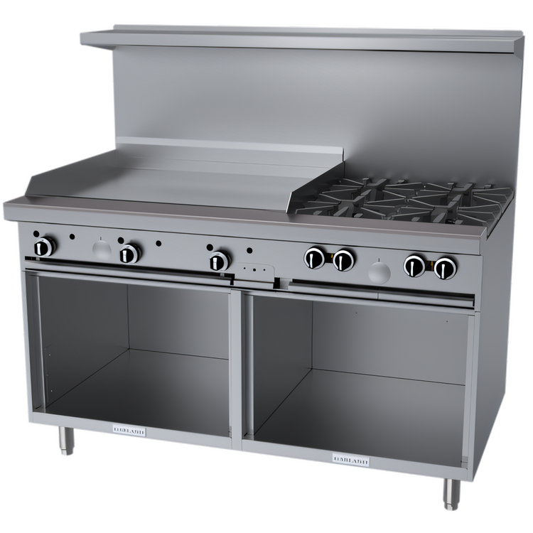 Product image #1 for Garland G Starfire Pro 60-Inch Gas Restaurant Range with 4 Open Burners and 36-Inch Griddle