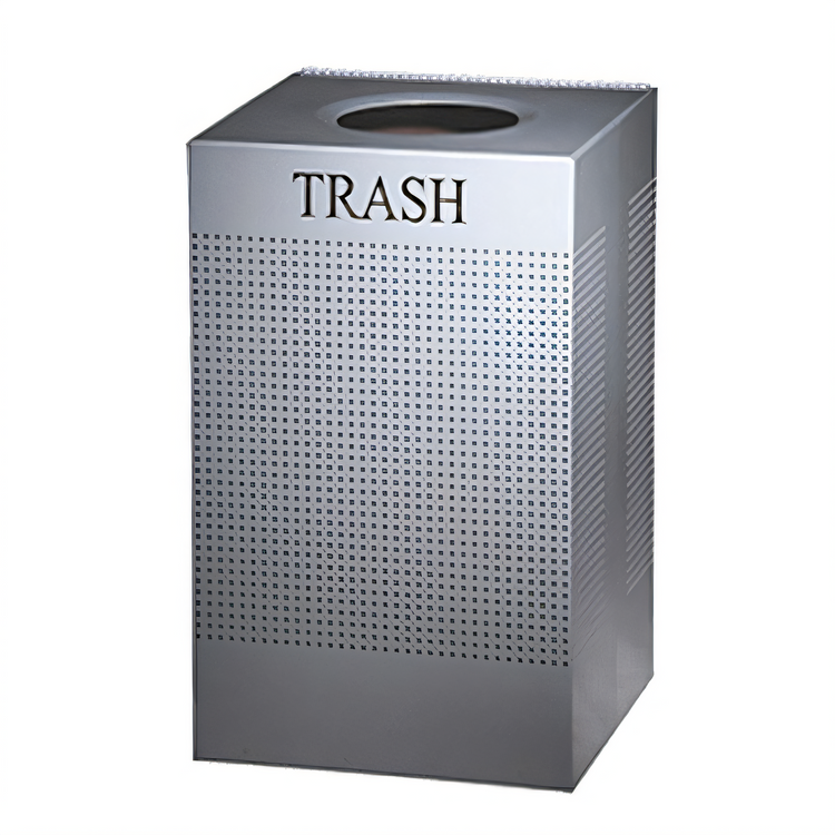 Product image #1 for Rubbermaid Commercial Silhouette 20-Gallon Square Open-Top Indoor Receptacle with Rigid Plastic Liner
