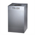 Thumbnail image #1 for Rubbermaid Commercial Silhouette 20-Gallon Square Open-Top Indoor Receptacle with Rigid Plastic Liner
