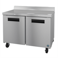 Hoshizaki Steelheart WF48B-01 48-Inch Two-Section Worktop Freezer with Solid Doors and Cylinder Lock