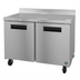 Thumbnail image #1 for Hoshizaki Steelheart WF48B-01 48-Inch Two-Section Worktop Freezer with Solid Doors and Cylinder Lock