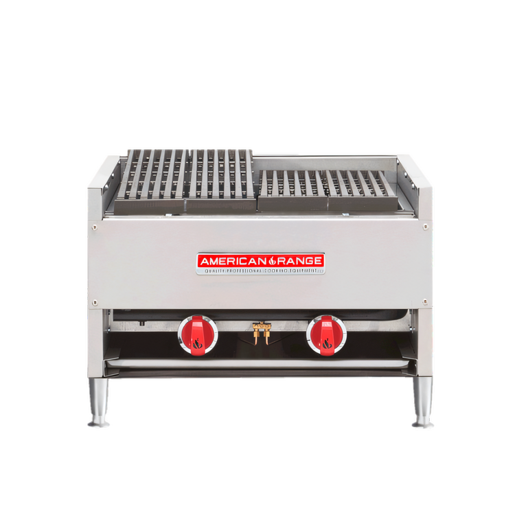 Product image #1 for American Range AECB-64 72-Inch Gas Countertop Lava-Rock Charbroiler