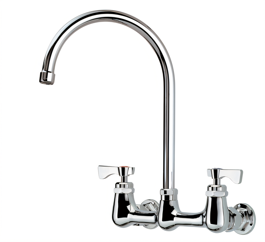 Product image #1 for Krowne Royal Series Splash-Mounted Pre-Rinse Faucet with 8-Inch Centers and 8-1/2-Inch Gooseneck Spout