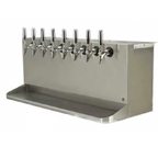 Thumbnail image #1 for Micro Matic USA SB838-KR Underbar 8-Faucet Glycol-Cooled Draft Beer Dispenser with Integrated Drip Tray, Brushed Stainless Steel